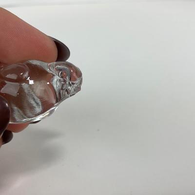 -89- ART GLASS | Clear Glass Small Bird Figures