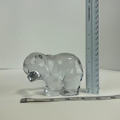 -95- VIKING | Clear Glass Baby Bear Figure
