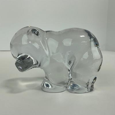 -95- VIKING | Clear Glass Baby Bear Figure