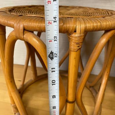 NESTING WICKER TABLES
