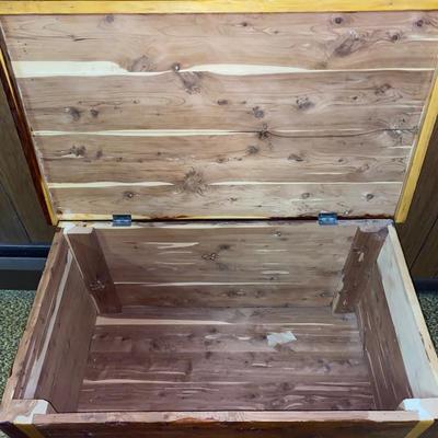 CEDAR CHEST ON WHEELS