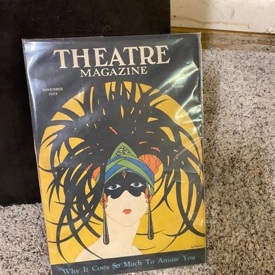 U2 ALBUM PRINT, LION FABRIC WALL TAPESTRY AND THEATRE MAGAZINE PRINT