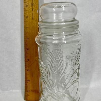 Vintage Peanut Glass Jar Canister
