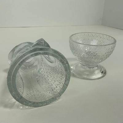-99- VIKING | Clear Glass Owl Glimmer Fairy Lamp Candle Holder Votive
