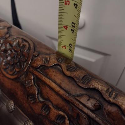 Beacon Hill Faux Alligator Skin Club Chair with Brass Tack Accents