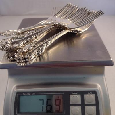 Vintage Reed & Barton Sterling Silver Flatware Set in Naken's Tarnish Proof Storage Chest