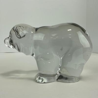 -101- VIKING | Clear Glass Momma & Baby Bear Figures