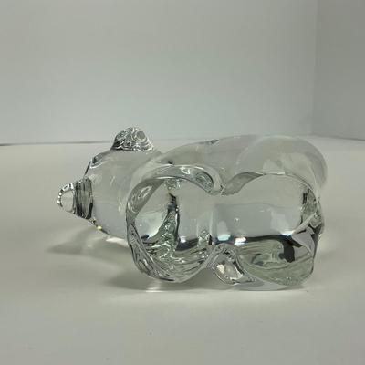 -101- VIKING | Clear Glass Momma & Baby Bear Figures