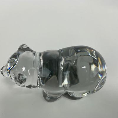 -101- VIKING | Clear Glass Momma & Baby Bear Figures