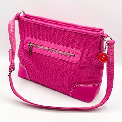 SAK ~ Hot Pink Basket Weave Shoulder Bag ~ Like New