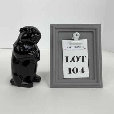 -104- BOYD | Imperial Black Woodchuck Beaver | With Mark