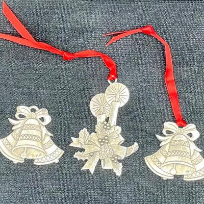 Hallmark Christmas Pewter Ornament Set
