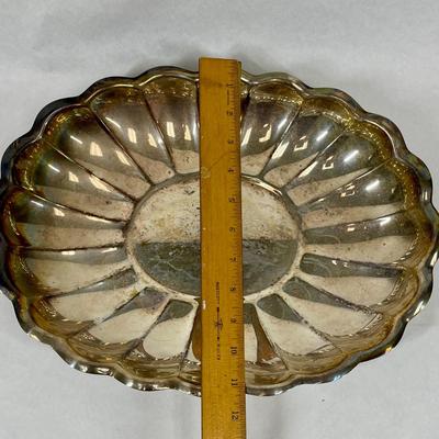 Silver Plater Oval Serving Dish