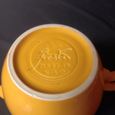 FIESTAWARE 2 SERVING BOWLS AND STOUT YELLOW PITCHER