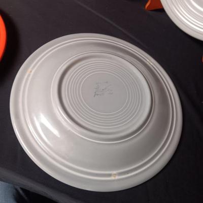 GREY AND ORANGE FIESTAWARE