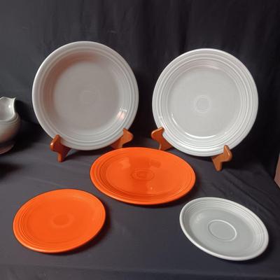 GREY AND ORANGE FIESTAWARE
