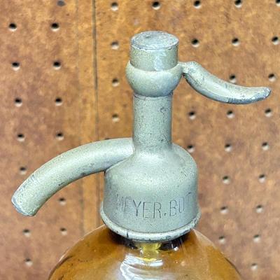 Rare Antique Seltzer Bottle by Meyer Bottling Co. San Francisco - Made in Czechoslovakia