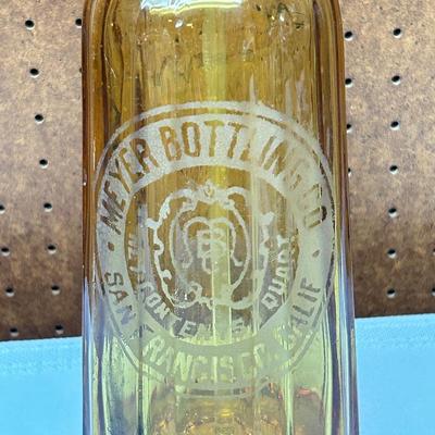 Rare Antique Seltzer Bottle by Meyer Bottling Co. San Francisco - Made in Czechoslovakia