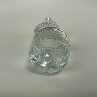 -109- HEISEY | Clear Glass Ram Mosser Paperweight