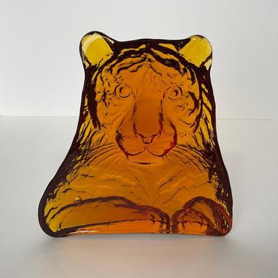 -111- VIKING | Amber Tiger Bookend