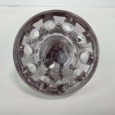-115- CAMBRIDGE | Art Glass 1930â€™s Crystal Seagull Flower Frog