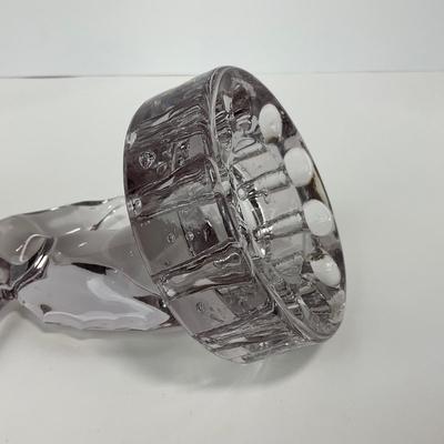 -115- CAMBRIDGE | Art Glass 1930â€™s Crystal Seagull Flower Frog
