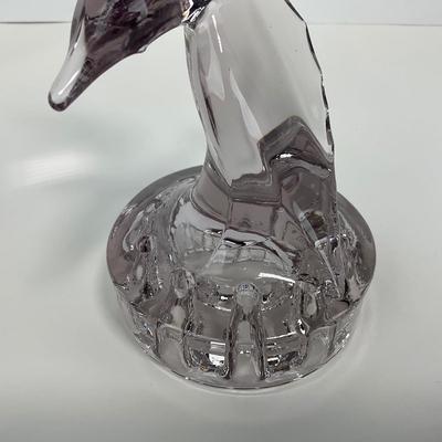 -115- CAMBRIDGE | Art Glass 1930â€™s Crystal Seagull Flower Frog