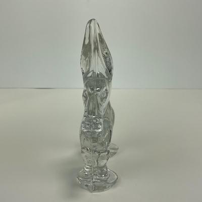 -118- HEISEY | Clear Glass Donkey Figure