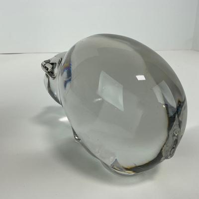 -119- NEW MARTINSVLLE | Clear Glass Pig Figure