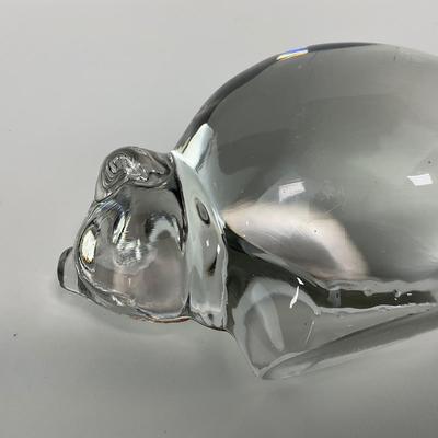-119- NEW MARTINSVLLE | Clear Glass Pig Figure