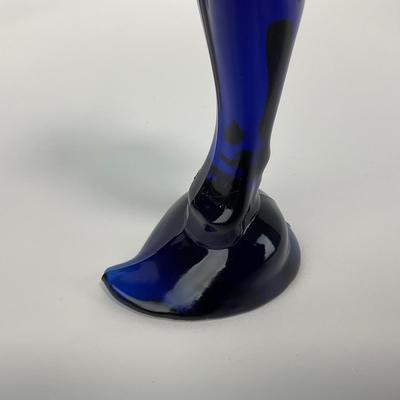 -120- HEISEY | Imperial Ultra Blue Cobalt Gazelle Figure | Marked
