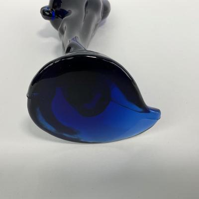 -120- HEISEY | Imperial Ultra Blue Cobalt Gazelle Figure | Marked