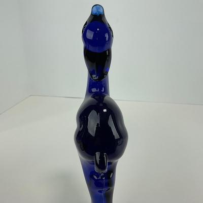 -120- HEISEY | Imperial Ultra Blue Cobalt Gazelle Figure | Marked