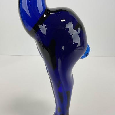 -120- HEISEY | Imperial Ultra Blue Cobalt Gazelle Figure | Marked