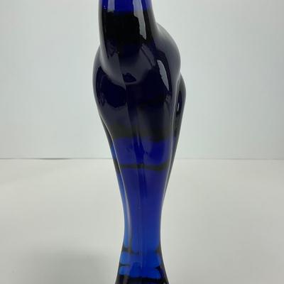 -120- HEISEY | Imperial Ultra Blue Cobalt Gazelle Figure | Marked