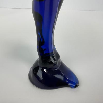 -120- HEISEY | Imperial Ultra Blue Cobalt Gazelle Figure | Marked