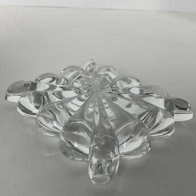 -126- HEISEY | Lidded Clear Crystal Trinket Dish