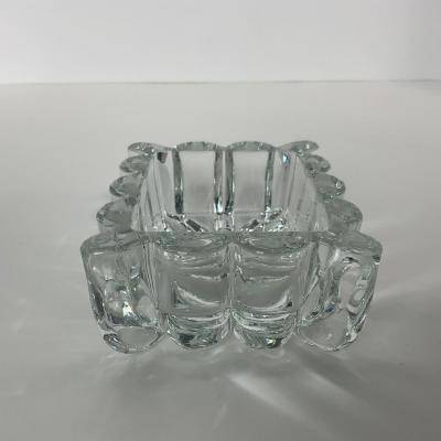 -126- HEISEY | Lidded Clear Crystal Trinket Dish