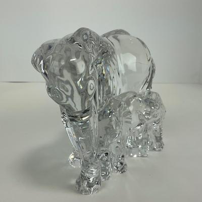 -132- LENOX | Crystal Elephant Figure â€œNurturing The Youngâ€ Figure | Stickered & Marked