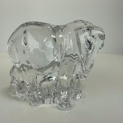 -132- LENOX | Crystal Elephant Figure â€œNurturing The Youngâ€ Figure | Stickered & Marked