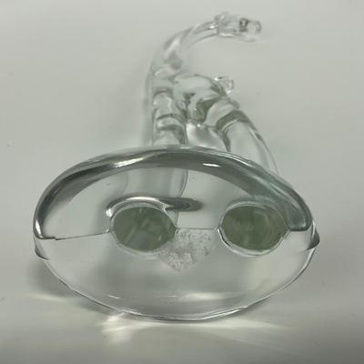 -133- HEISEY | Clear Glass Giraffe Figures