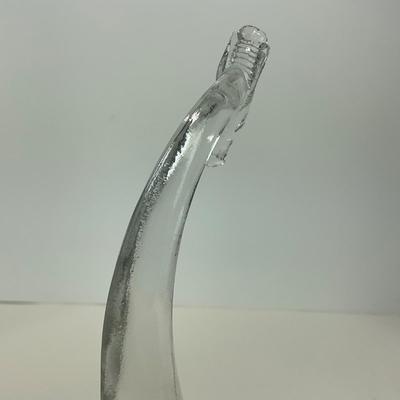 -133- HEISEY | Clear Glass Giraffe Figures