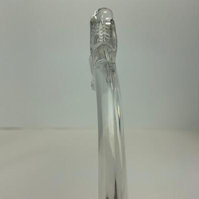 -133- HEISEY | Clear Glass Giraffe Figures