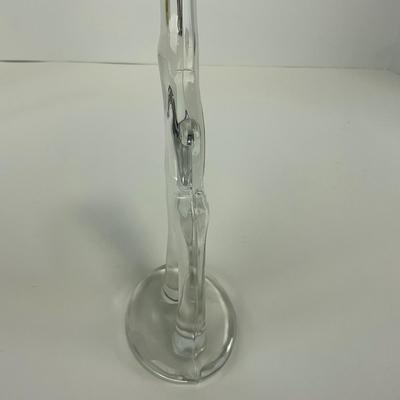 -133- HEISEY | Clear Glass Giraffe Figures