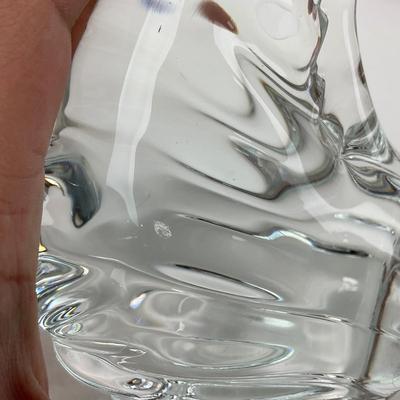 -136- ART GLASS | Clear Glass Polar Bear Figure