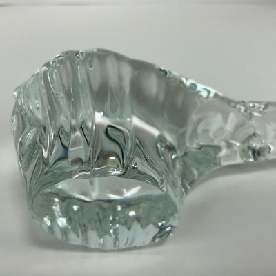 -136- ART GLASS | Clear Glass Polar Bear Figure