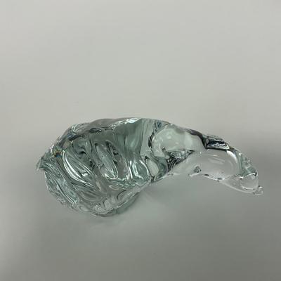 -136- ART GLASS | Clear Glass Polar Bear Figure