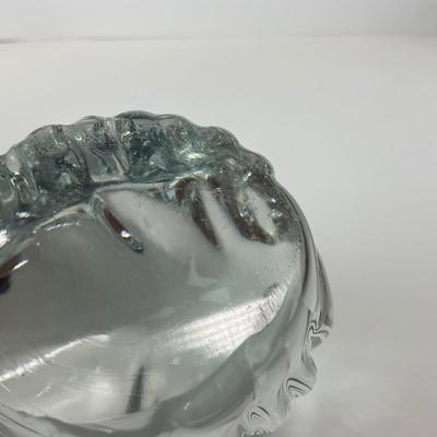 -136- ART GLASS | Clear Glass Polar Bear Figure