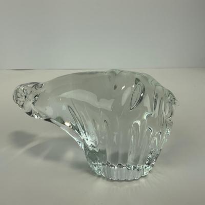 -136- ART GLASS | Clear Glass Polar Bear Figure