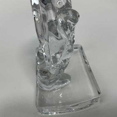 -138- NEW MARTINSVILLE | Clear Glass Woodsman Hunter Figure